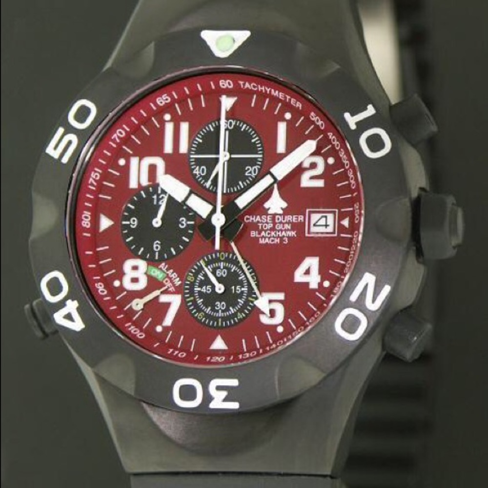 Chase-Durer Men's BLACKHAWK MACH 3 Stainless-Steel